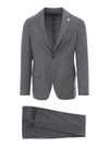 LARDINI MÉLANGE WOOL SUIT