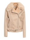 PATRIZIA PEPE REVERSIBLE FAUX SHEARLING COAT