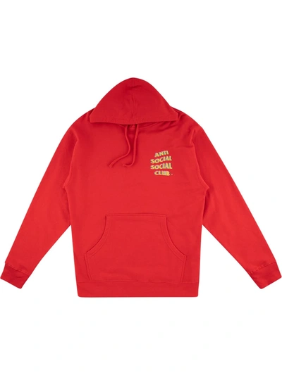 Anti Social Social Club Stir Crazy Hoodie In Red