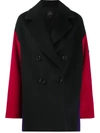 ARMANI EXCHANGE COLOUR-BLOCK COAT