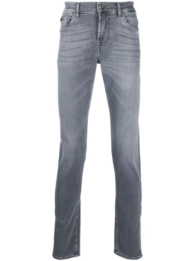 7 For All Mankind Ronnie Special Edition Slim Fit Jeans In Grey