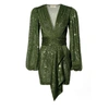 Aggi By Halewski Dress Anastasia Vineyard Green In Green
