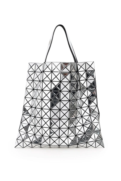 Bao Bao Issey Miyake Large Prism Mirror Shopper Bag In Silver