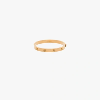 Tory Burch Gold Tone Miller Hinge Stud Bangle