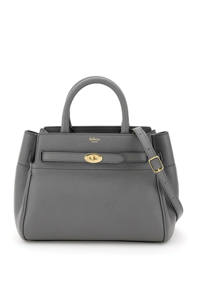 Mulberry Small Belted Bayswater Tote In Grey