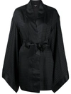 BALMAIN GEOMETRIC PATTERN KIMONO ROBE