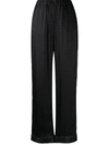 Balmain Geometric Pattern Pajama Bottoms In Black