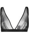 BALMAIN MESH TRIANGLE BRALET