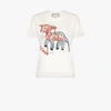 GUCCI WHITE BICHON EMBROIDERED COTTON T-SHIRT,580762XJC0I15806775