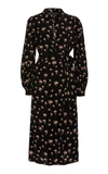 BYTIMO WOMEN'S FLORAL-PRINTED CREPE DE CHINE WRAP DRESS