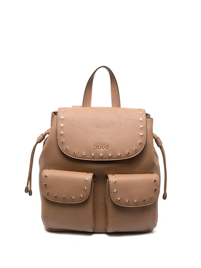 Liu •jo Star-studded Backpack In Brown