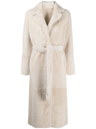 YVES SALOMON FULL-LENGTH SHEARLING COAT