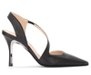 Furla Code Model Black Leather Slingback Pump Puts In Nero