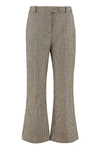 PINKO HOUNDSTOOTH WOOL-BLEND TROUSERS,11619295