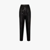 ISABEL MARANT PAPER BAG WAIST FAUX LEATHER TROUSERS,PA172020A006I15638763