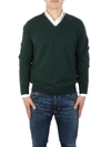 CRUCIANI CRUCIANI MEN'S GREEN CASHMERE SWEATER,CU68116C10023 48