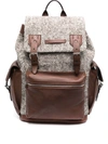 BRUNELLO CUCINELLI HERRINGBONE PANELLED BACKPACK