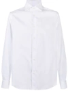 Corneliani Long-sleeve Stretch-cotton Shirt In White