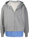 MARNI LAYERED-EFFECT LOGO HOODIE