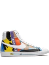 Nike X Ruohan Wang Blazer Mid '77 Flyleather Qs Sneakers In White