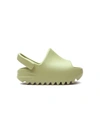 Adidas Originals Yeezy Slides In Green