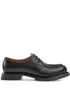 GUCCI WEB-TRIM LACE-UP SHOES