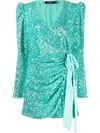 AMEN SEQUINED FITTED MINI DRESS