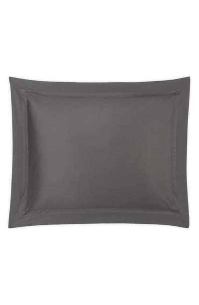 Matouk Nocturne Standard Sham In Charcoal