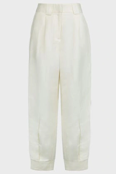 Aje Rarity Tapered Trousers In White