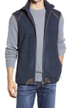 Barbour Langdale Regular Fit Fleece Gilet Vest In Navy