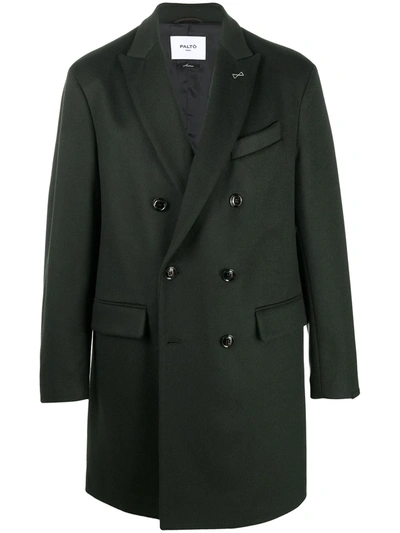 Paltò Double-breasted Coat In Green