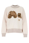 PALM ANGELS PALM ANGELS BEAR INTARSIA KNIT SWEATER