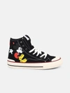 Moa Master Of Arts Moa Sneakers In Fabric With Mickey Mouse Print In Black