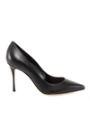 Sergio Rossi Godiva Snake-effect 90mm Pumps In Black