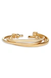 Soko Mixed-shape Stacking Cuff Bracelets, Set Of 4 In Gold