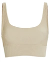 Beach Riot Leah Rib Knit Top In Beige