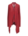Rick Owens Cardigans In Red