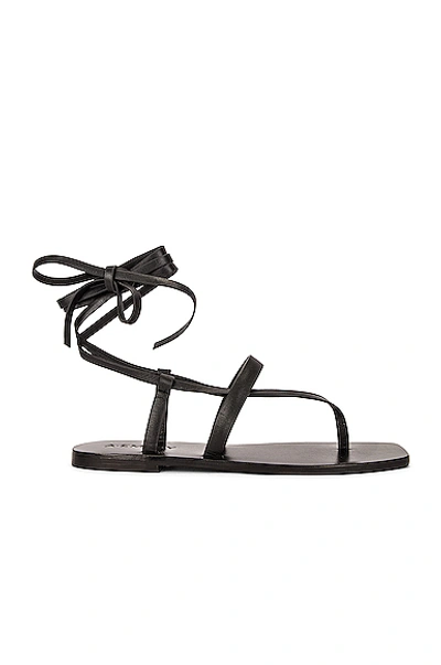 A.emery Hazel Leather Sandals In Black