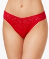 Hanky Panky Signature Lace Original Rise Thong Underwear In Bright Red