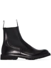TRICKER'S SLIP-ON LEATHER BOOTS