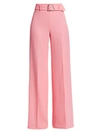 AKRIS WOMEN'S FLORIANE HIGH-WAIST BELTED WIDE-LEG PANTS,0400011241312