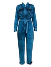 Stella Mccartney Women's Galaxy Organic Denim Jumpsuit In Cobalt