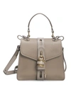 Chloé Women's Aby Leather Top Handle Bag In Motty Grey