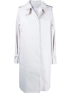 Cecilie Bahnsen Single-breasted Mid-length Coat In White