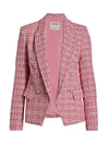 L AGENCE KENZIE TWEED DOUBLE-BREASTED BLAZER,400012459122