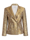 DEREK LAM 10 CROSBY WOMEN'S MYLA METALLIC DOUBLE-BREASTED JACKET,0400012475624