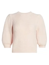 BYTIMO KNIT PUFF-SLEEVE TOP,400013145060