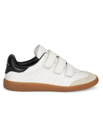 ISABEL MARANT WOMEN'S BETH LEATHER SNEAKERS,400013309389