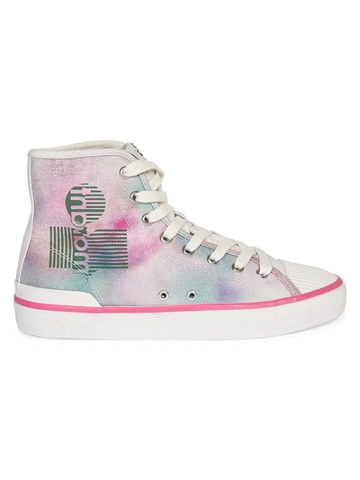 Isabel Marant Multicolor Tie-dye Bankeen High Trainers In Neutral