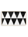 Vista Alegre Carrara Medium Porcelain Rectangular Platter In Black White